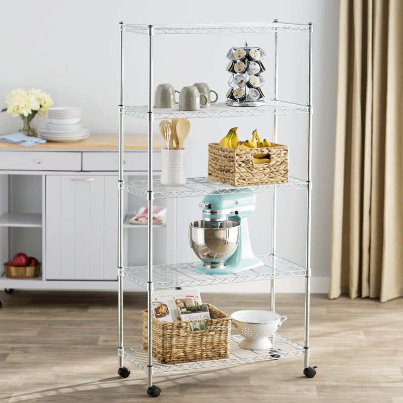 Wayfair Basics™ Wayfair Basics 5 Shelf Wire Shelving Unit & Reviews